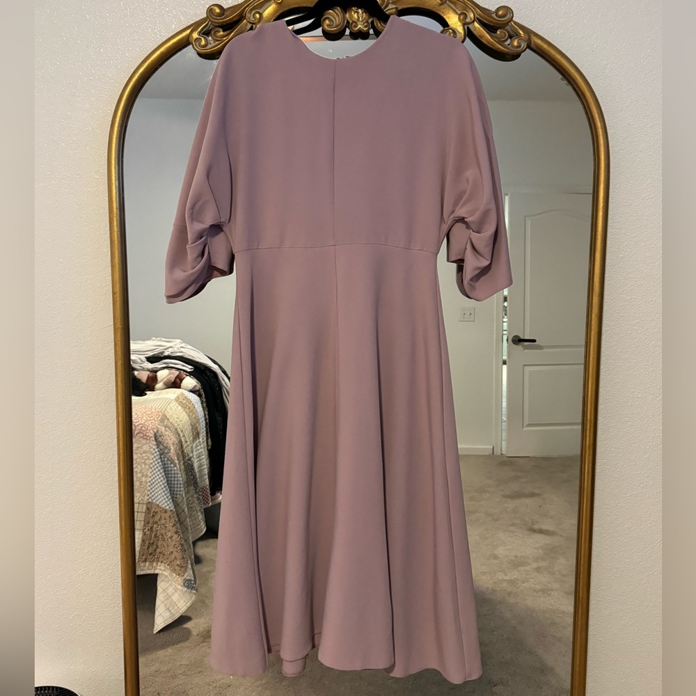 Anette Purple Batwing Midi Dress